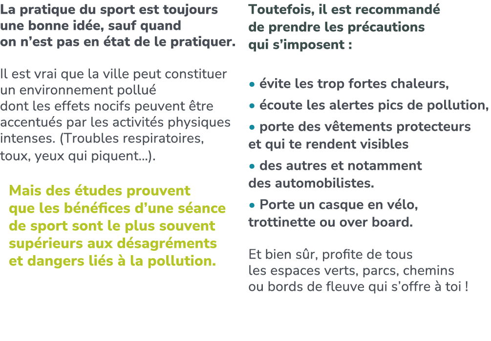 La pratique du sport est toujours une bonne id e, sauf quand on n’est pas en tat de le pratiquer. Il est vrai que la...