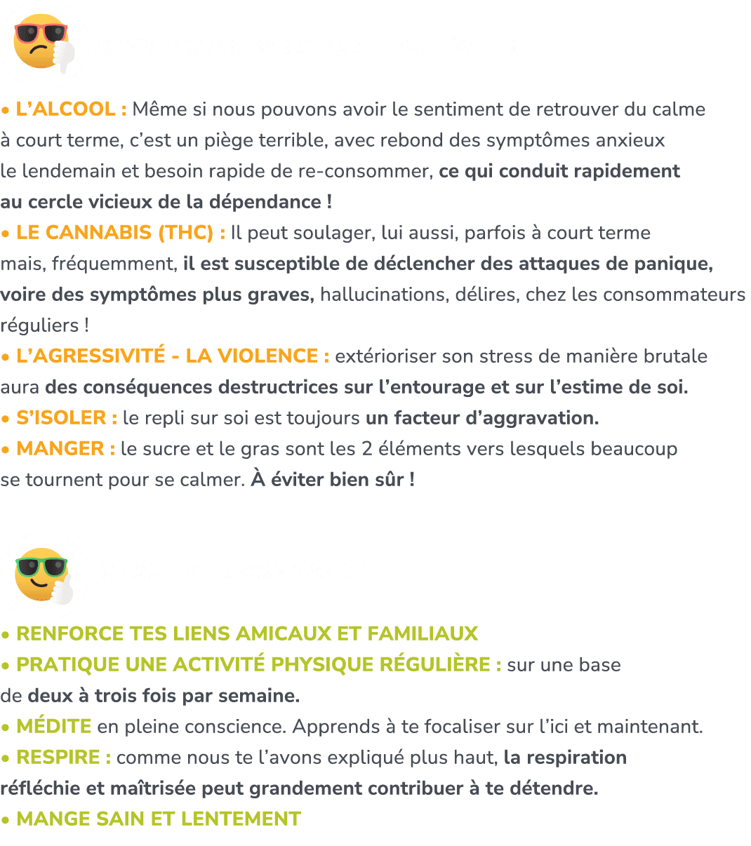 ￼ Commen ons par ce qu’il faut viter : • L’ALCOOL : M me si nous pouvons avoir le sentiment de retrouver du calme   ...