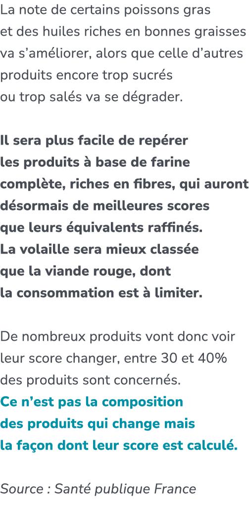 La note de certains poissons gras et des huiles riches en bonnes graisses va s’am liorer, alors que celle d’autres pr...