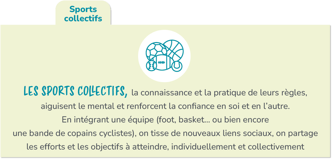Sports collectifs,Les sports collectifs, la connaissance et la pratique de leurs r gles, aiguisent le mental et renfo...