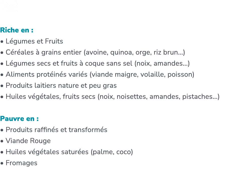 Dash Riche en : • L gumes et Fruits • C r ales  grains entier (avoine, quinoa, orge, riz brun...) • L gumes secs et ...