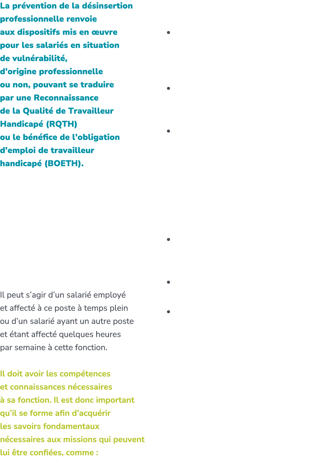 La pr vention de la d sinsertion professionnelle renvoie aux dispositifs mis en uvre pour les salari s en situation ...