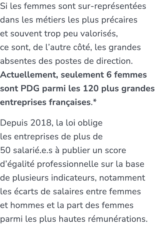 Si les femmes sont sur repr sent es dans les m tiers les plus pr caires et souvent trop peu valoris s, ce sont, de l’...