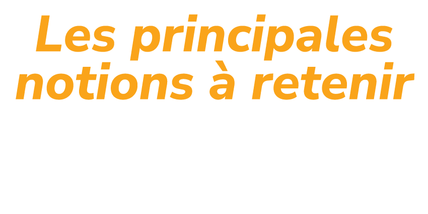 Les principales notions  retenir et   retrouver dans la premi re mi temps sur jobdevie.fr 