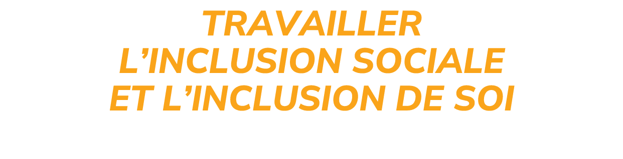 TRAVAILLER L’INCLUSION SOCIALE ET L’INCLUSION DE SOI 