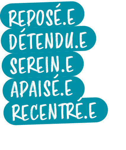 REPOS .E D TENDU.E SEREIN.E APAIS .E RECENTR .