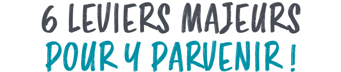 6 LEVIERS MAJEURS POUR Y PARVENIR !