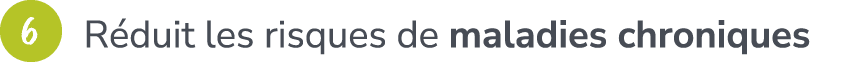 ￼ R duit les risques de maladies chroniques