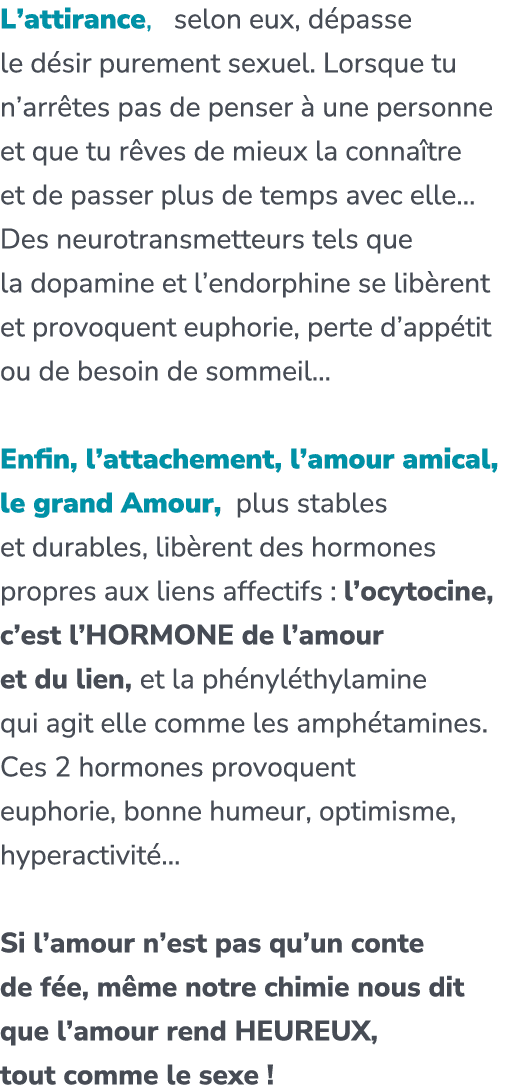 L’attirance, selon eux, d passe le d sir purement sexuel. Lorsque tu n’arr tes pas de penser  une personne et que tu...