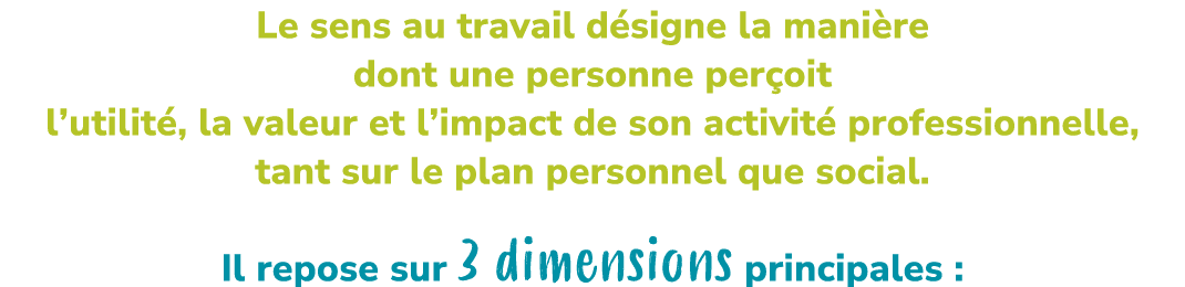 Le sens au travail d signe la mani re dont une personne per oit l’utilit , la valeur et l’impact de son activit prof...