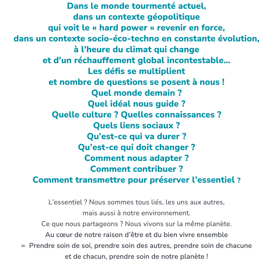 Dans le monde tourment actuel, dans un contexte g opolitique qui voit le « hard power » revenir en force, dans un co...