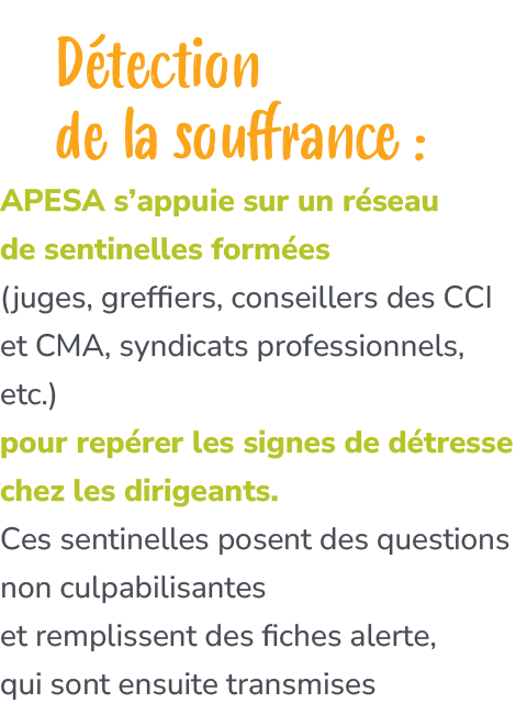 D tection de la souffrance : APESA s’appuie sur un r seau de sentinelles form es (juges, greffiers, conseillers des C...