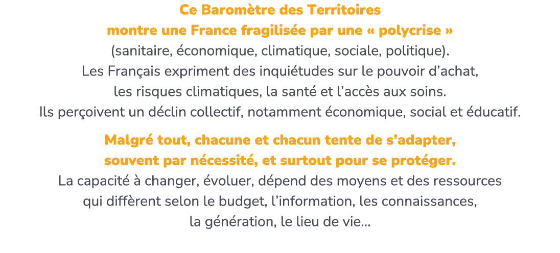 Ce Barom tre des Territoires montre une France fragilis e par une « polycrise » (sanitaire, conomique, climatique, s...