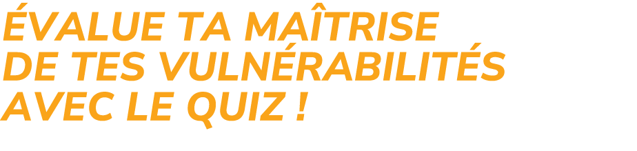  value ta ma trise de tes vuln rabilit s avec le quiz !
